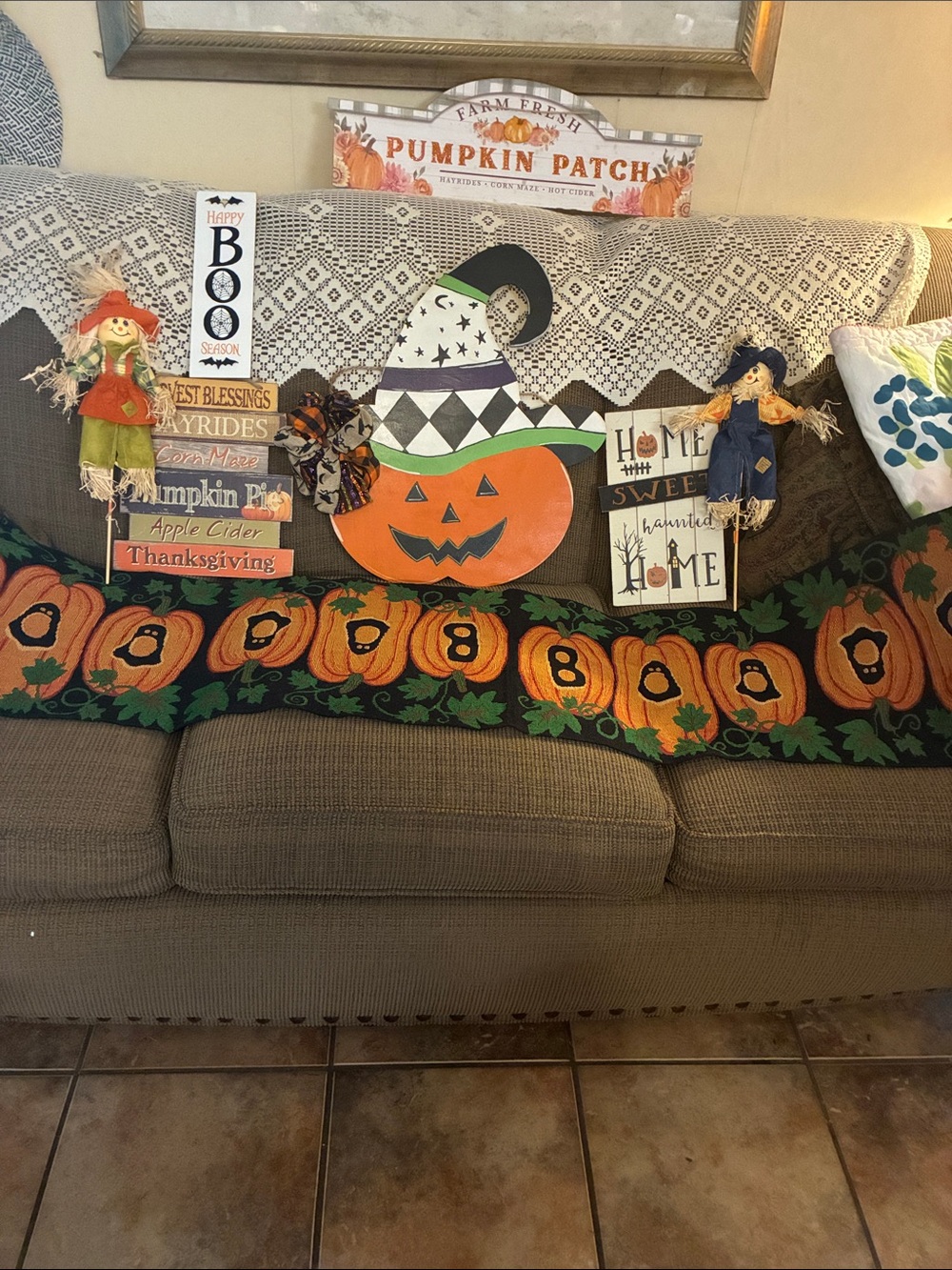 Halloween Pumpkin Patch Mixed Fall Décor Bundle - Orange, Black, Green